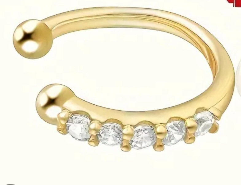 2f284a73-d6e4-4ce5-be5d-0c954ed5fca7 Nose ring fake piercing U shape - Image 1